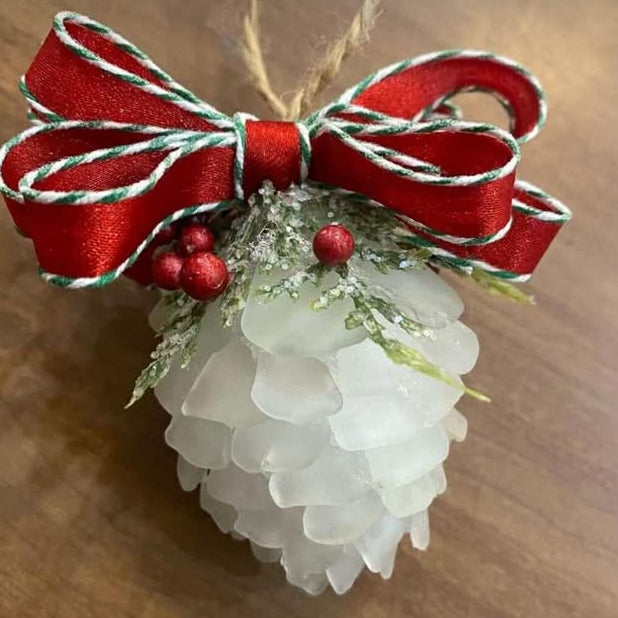 11/14/25 Sea Glass Tree on Plank & Sea Glass Pine Cone 6PM