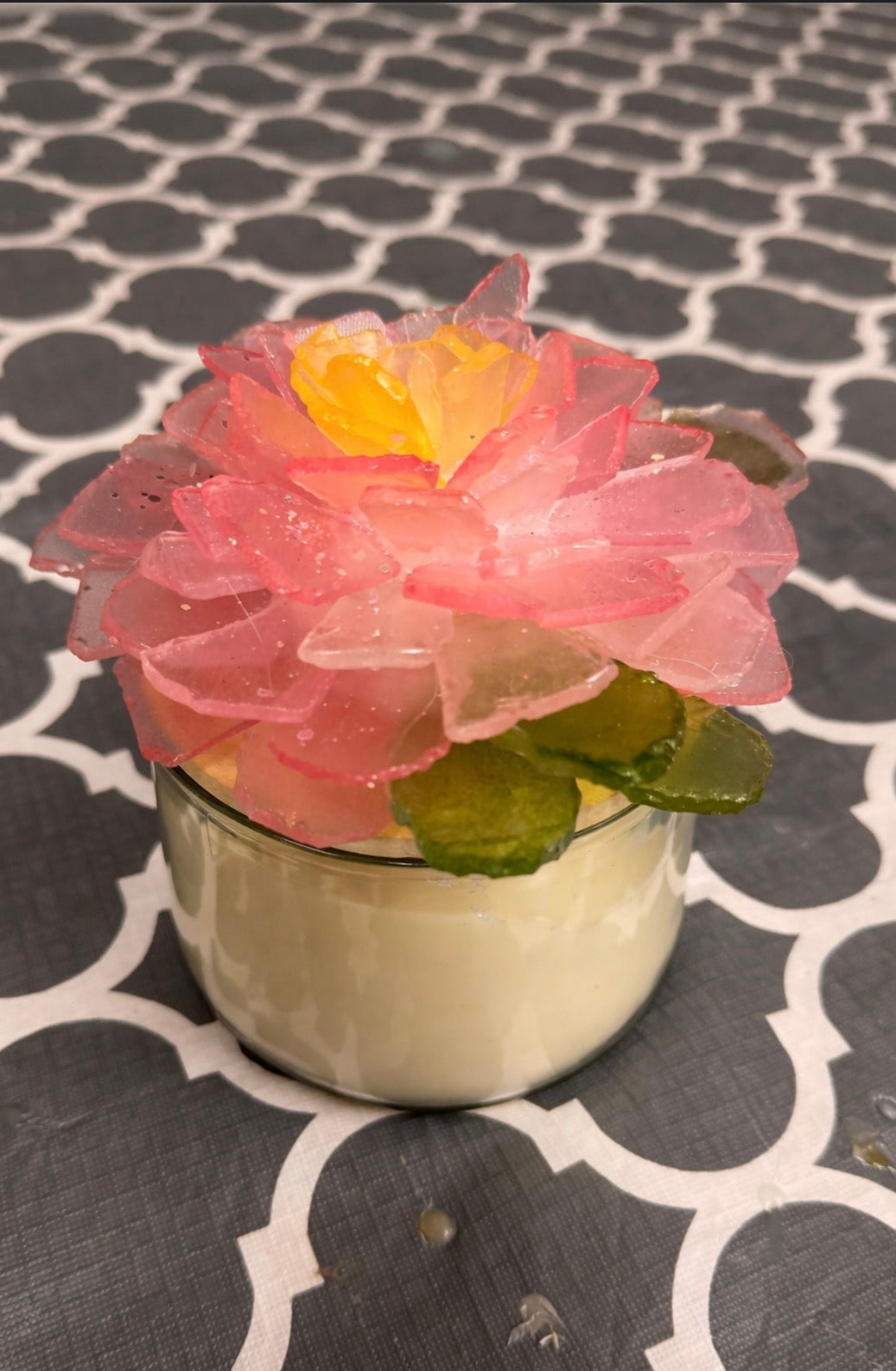 02/11/26 Candle with Sea Glass Topper 6PM