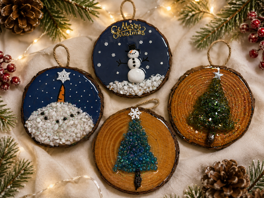 07/23/26 CHRISTMAS IN JULY Crushed Glass Ornaments 6PM