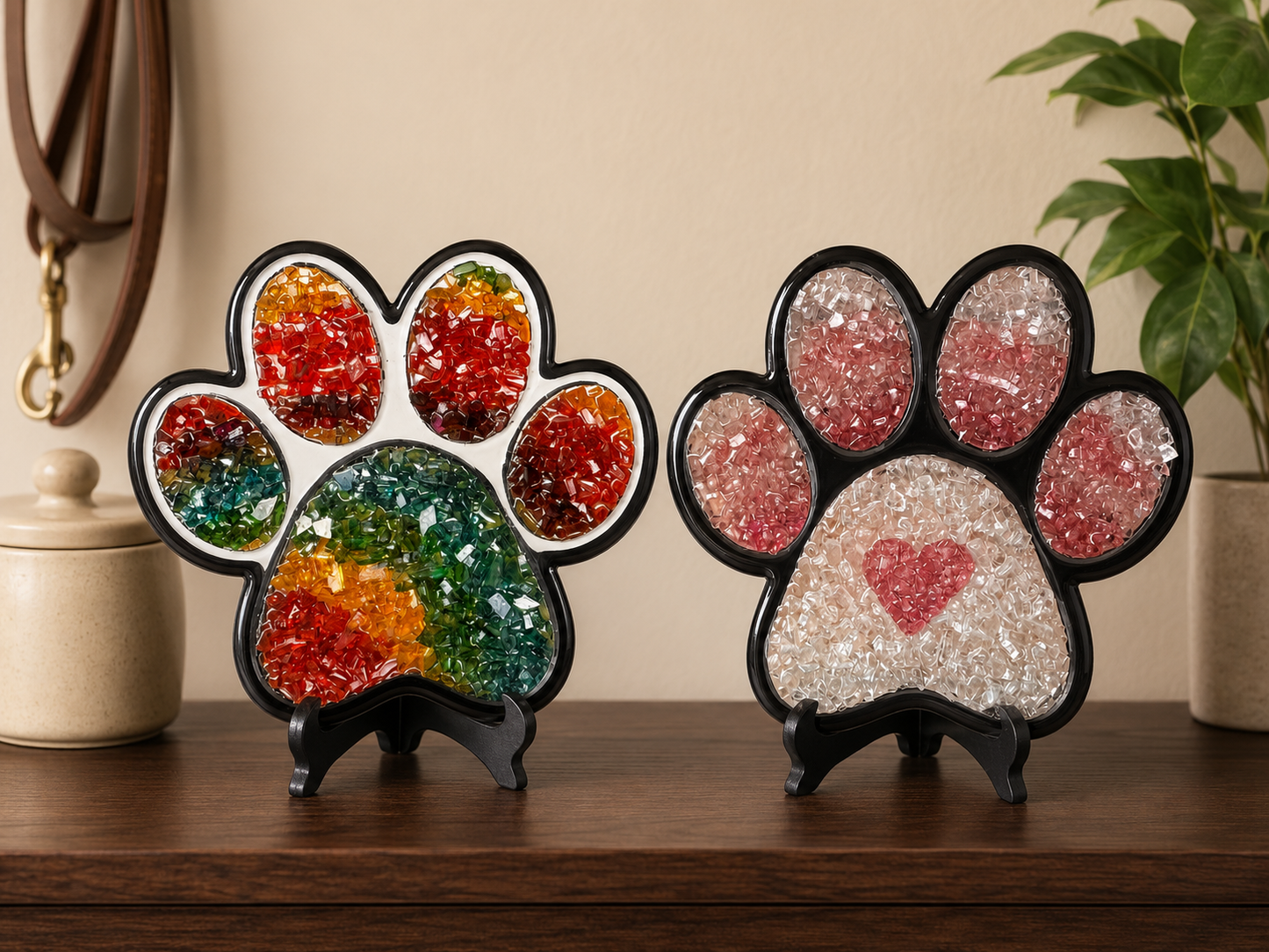 08/28/26 Paw Print Crushed Glass 6PM