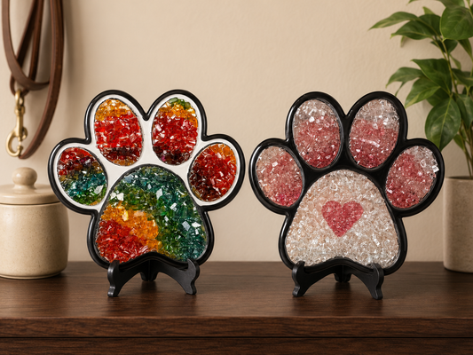 08/28/26 Paw Print Crushed Glass 6PM