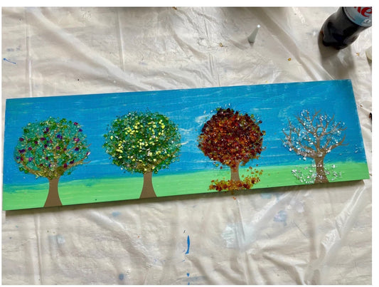 03/04/26 4 Season Tree on Wood 6PM