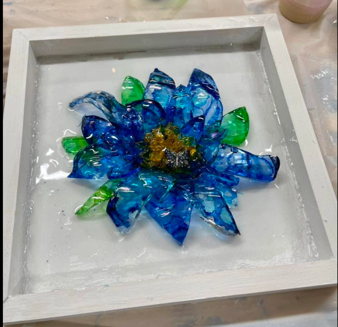 01/29/26 Glass Shard Resin Flowers 6PM