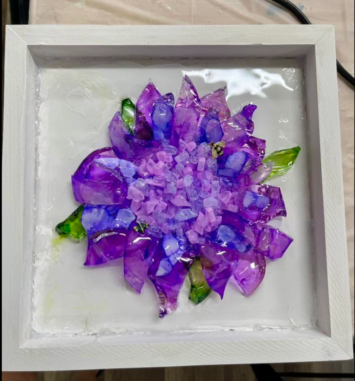 01/29/26 Glass Shard Resin Flowers 6PM