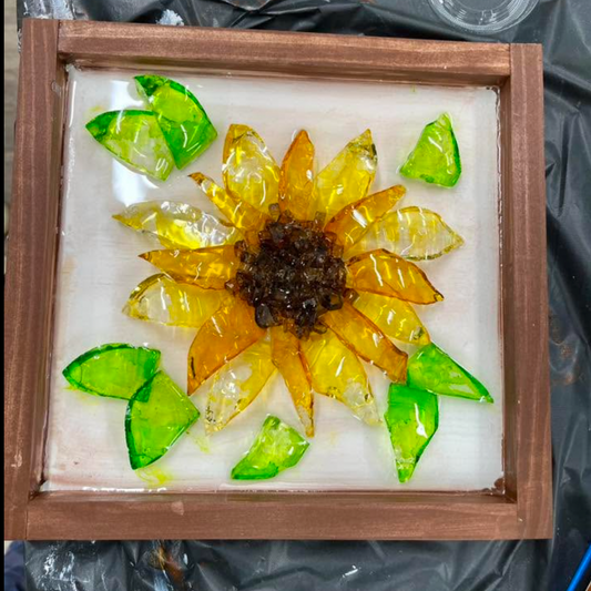 01/29/26 Glass Shard Resin Flowers 6PM